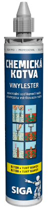 Zobrazit detail produktu - SIGA PRO chemická kotva vinylester Obrázek SIGA PRO chemická kotva vinylester