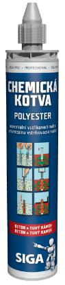 Zobrazit detail produktu - SIGA PRO chemická kotva polyester Obrázek SIGA PRO chemická kotva polyester