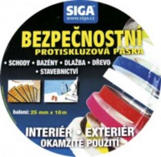 Obrázek PROTISKLUZOVÁ BEZPEČNOSTNÍ páska pro bazény - šedá